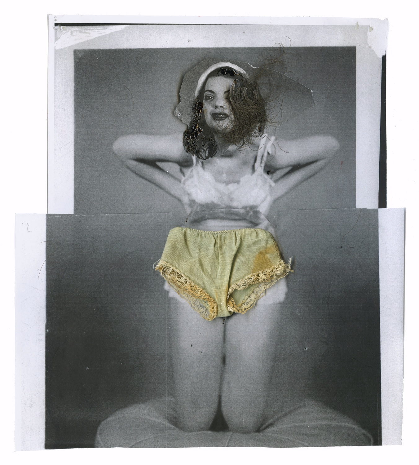 Angela Grossmann, Underwear, 2015, Mixed Media on Paper, 21 x 15 inches