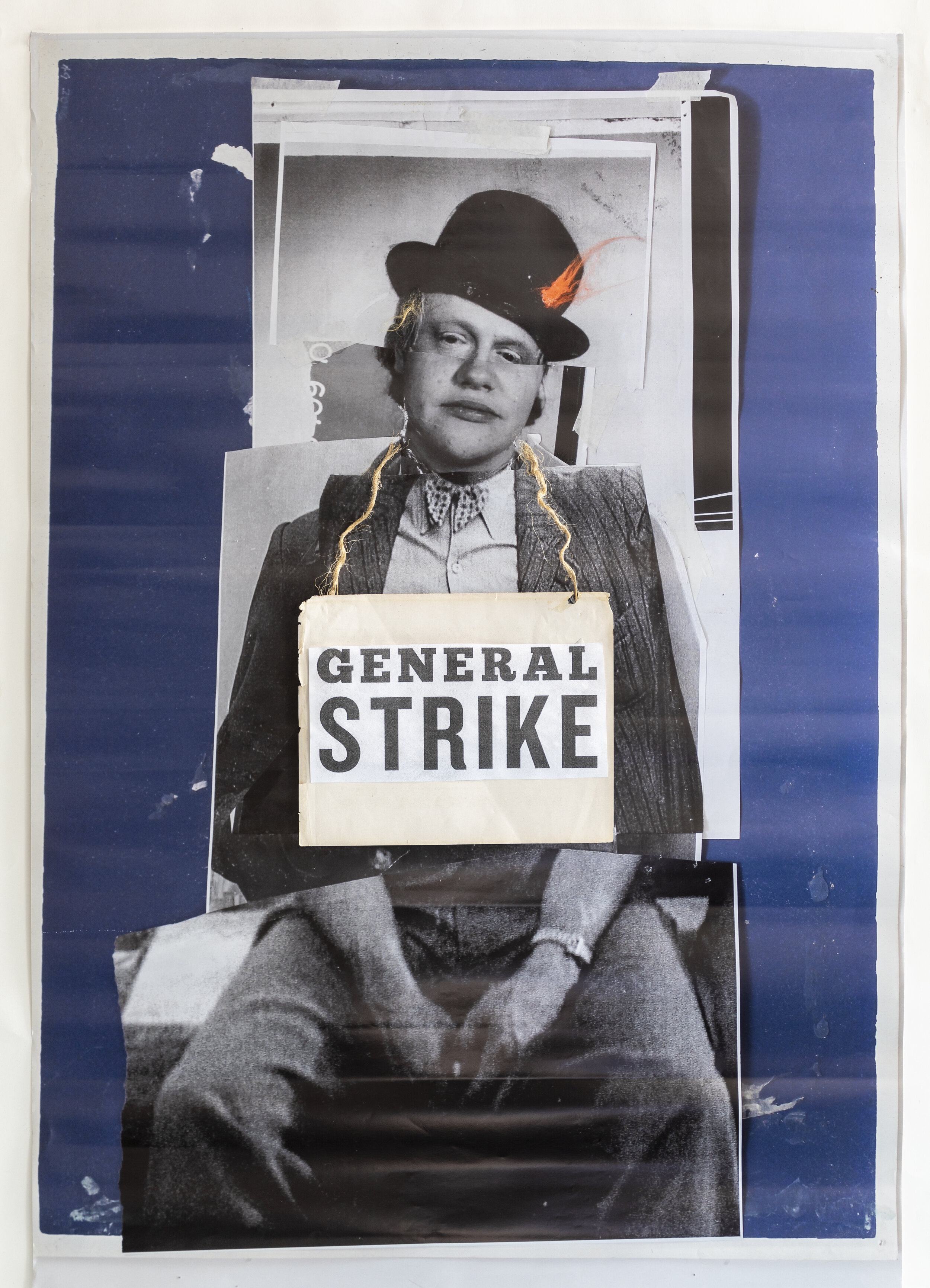 Angela Grossmann, General Strike, 2021, Mixed Media on Paper, 55 x 35.5 inches, Edition of 15, $1500 each. 5-15 available