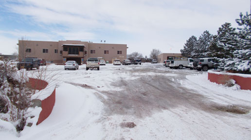 Venado Plaza Parking Lot and Building