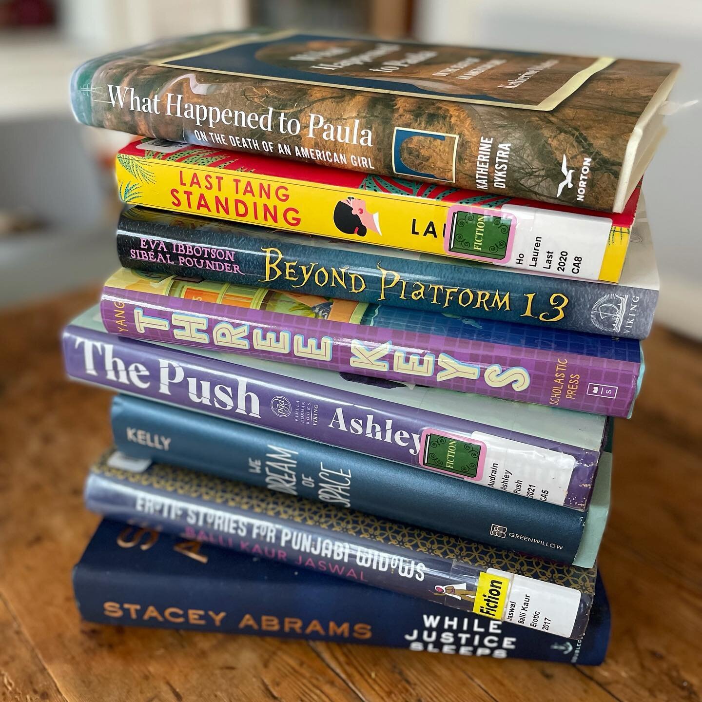 Someone said summer vacation and I must&rsquo;ve gotten confused&mdash;I thought that meant I was going to have long lazy days for burning through my TBR pile, like I did as a kid when I used to read a book day for stamps from the @cambridgepubliclib