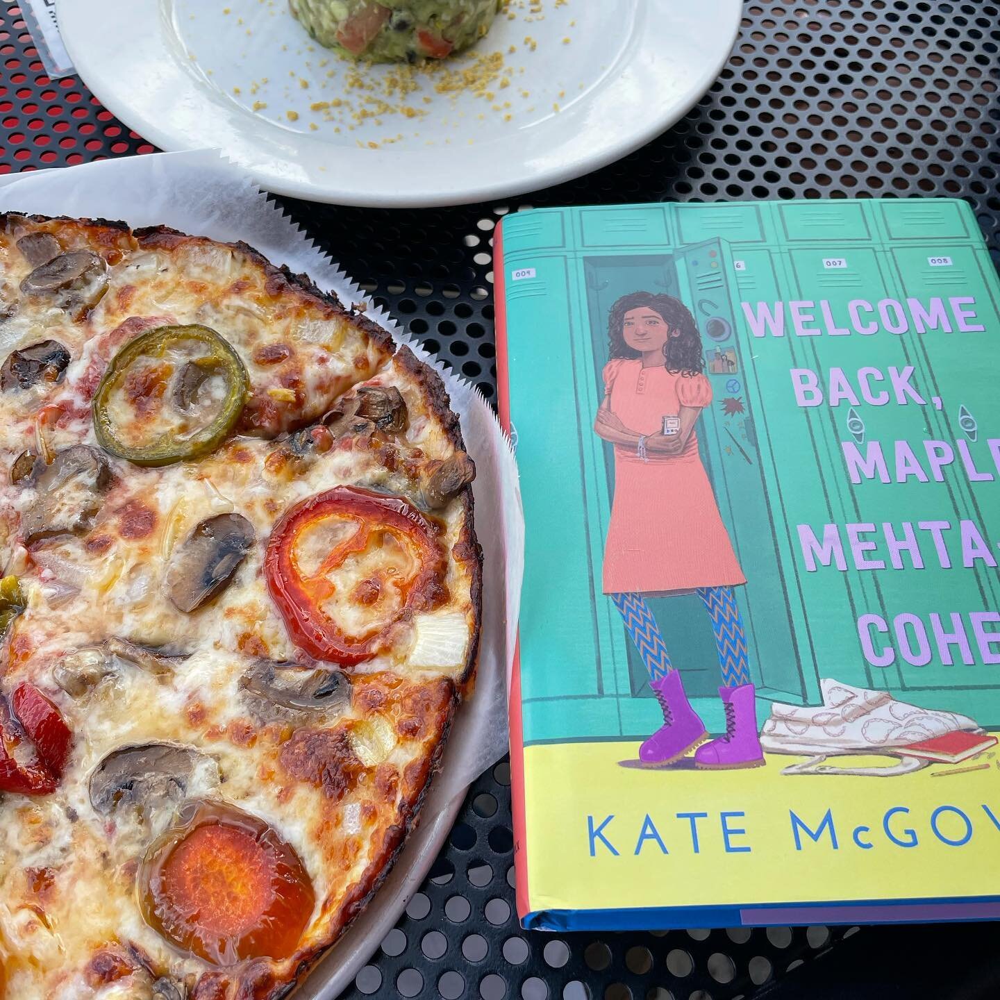 Took Maple to a celebratory (and childless!) lunch with the other half. 

She&rsquo;s out today! I&rsquo;m beyond grateful to everyone who has been on Team Maple from the get-go: my @candlewickpress family, the extraordinary Jess Regel at @helmlitera