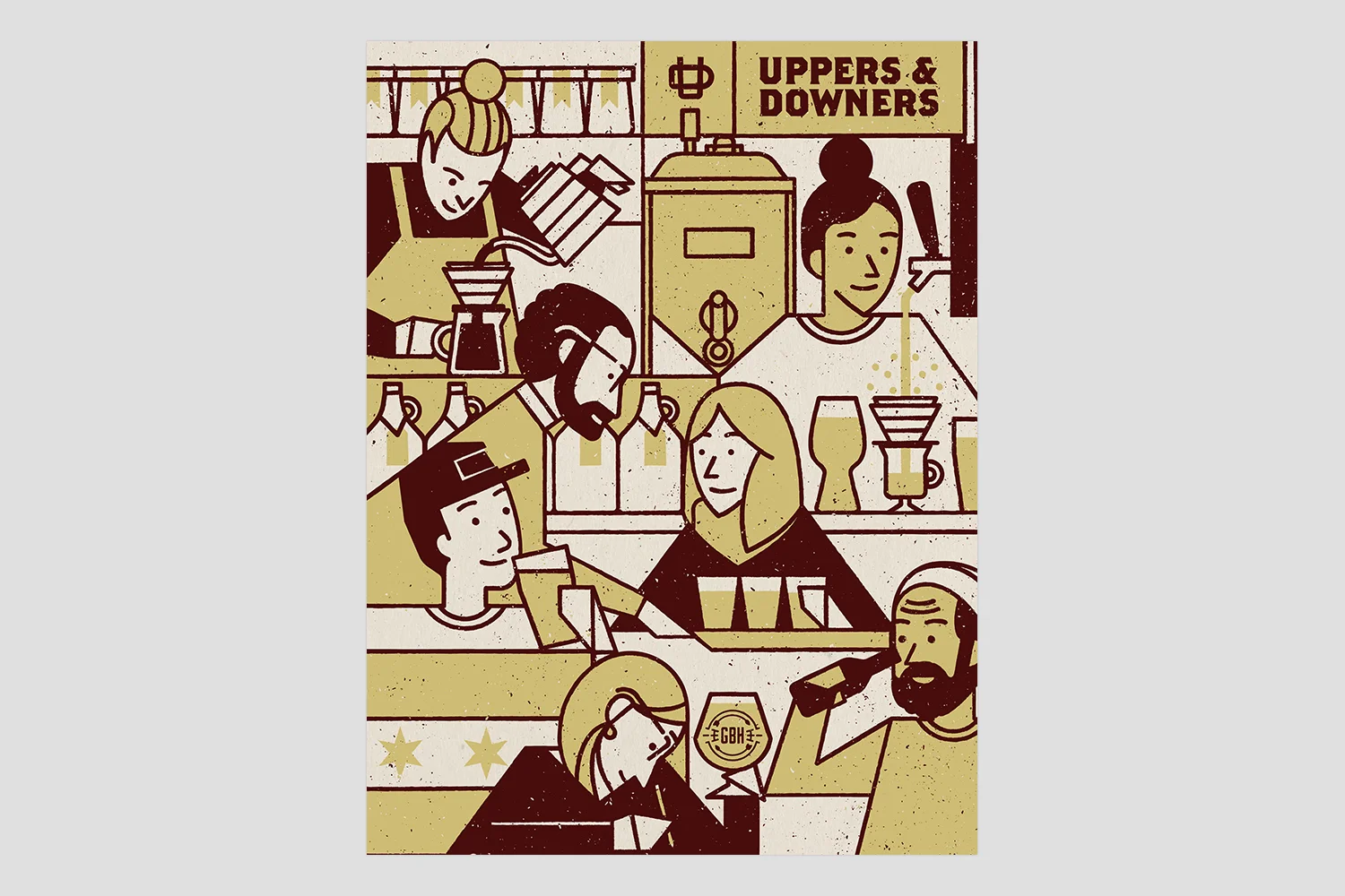 Uppers & Downers Poster