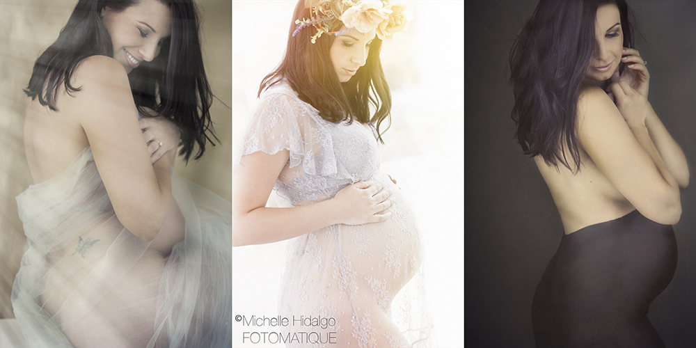 Michelle in the Studio + A New Gown For Maternity Sessions