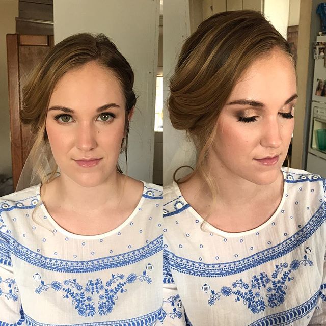 Today's bridal trial! She wanted something natural yet enhanced. My speciality 😘 She has the most gorgeous skin and eyes ever! Can't wait Til your Wedding Taylor!