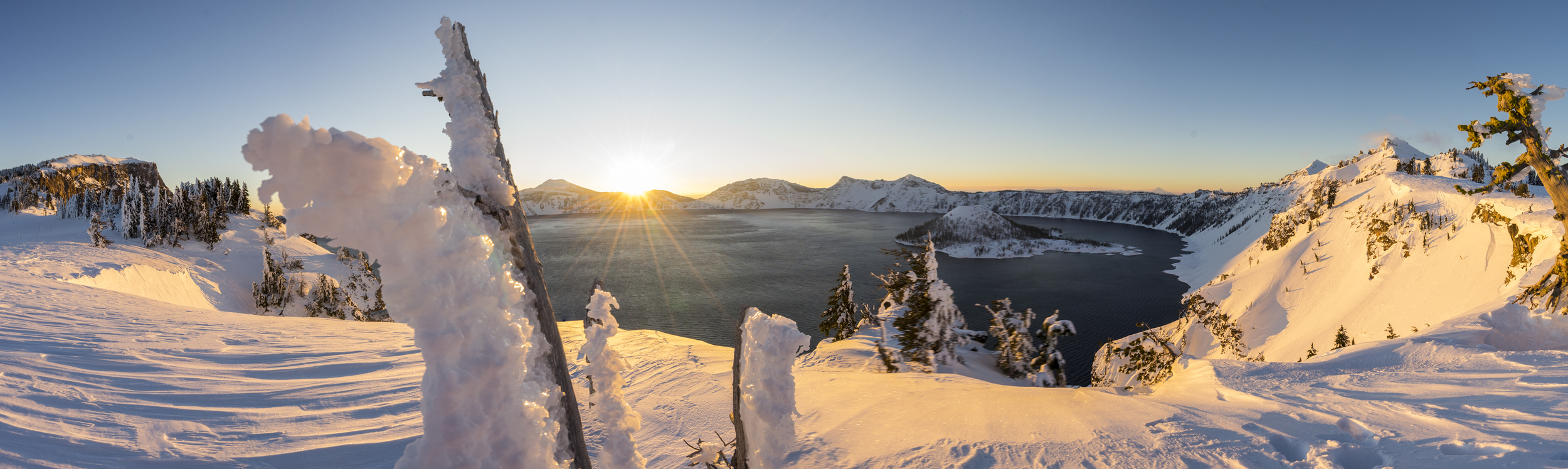 Sunrise at Crater Lake, Oregon 2016.