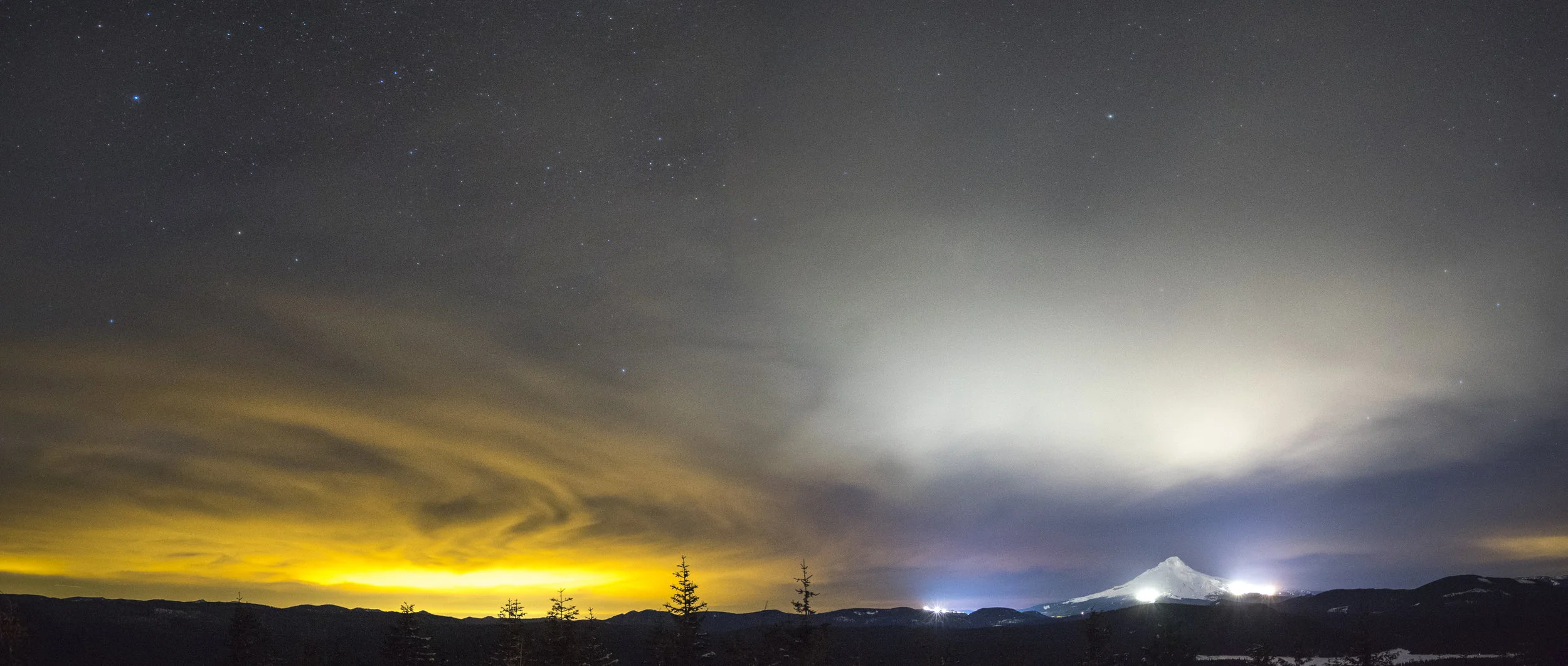 Portland Lights and Mt Hood, Oregon