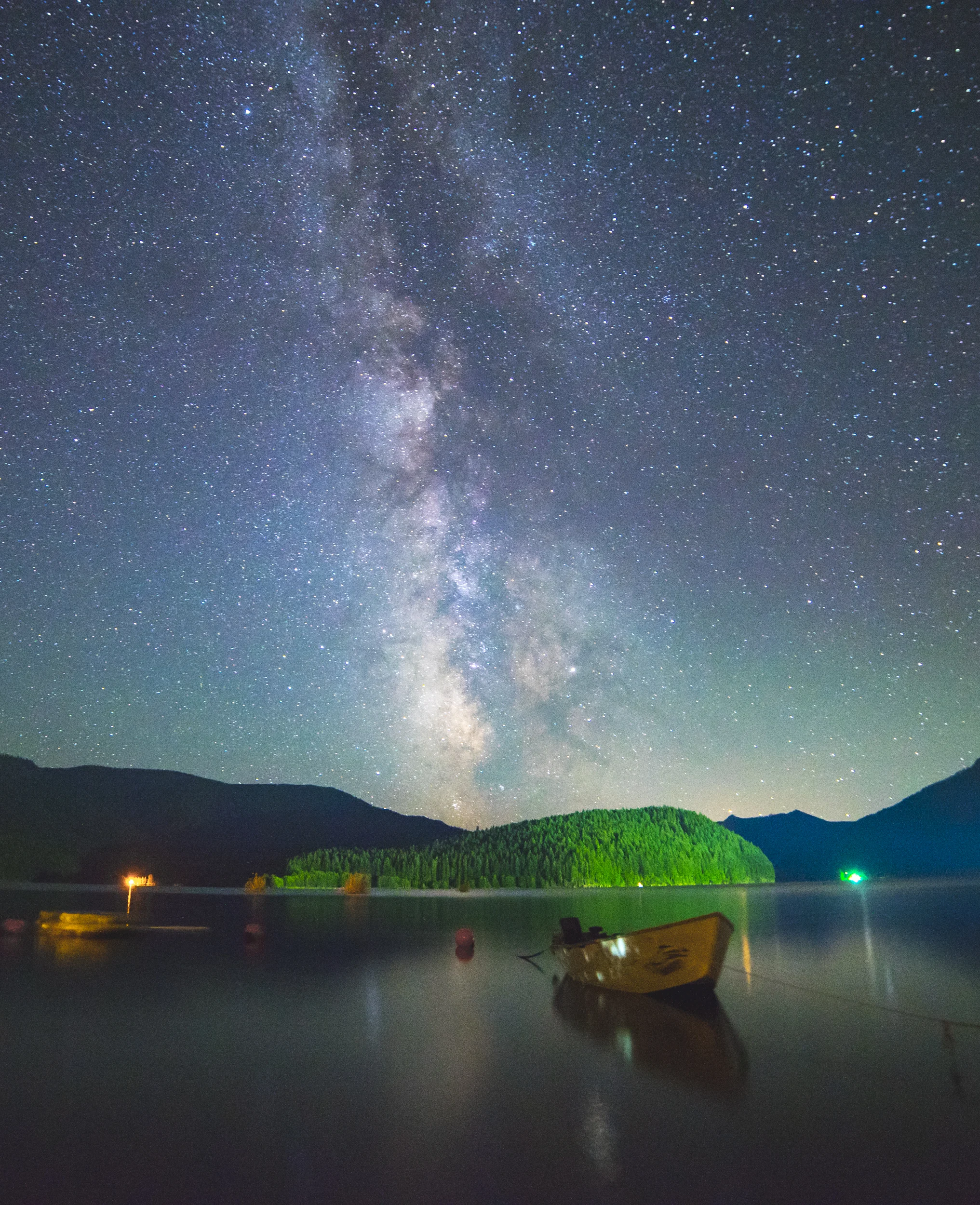 Detroit Lake under the Milky Way, Oregon