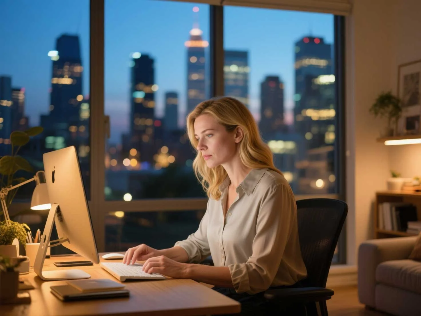 A female homeowner is navigating the insurance for townhouses with an HOA online.