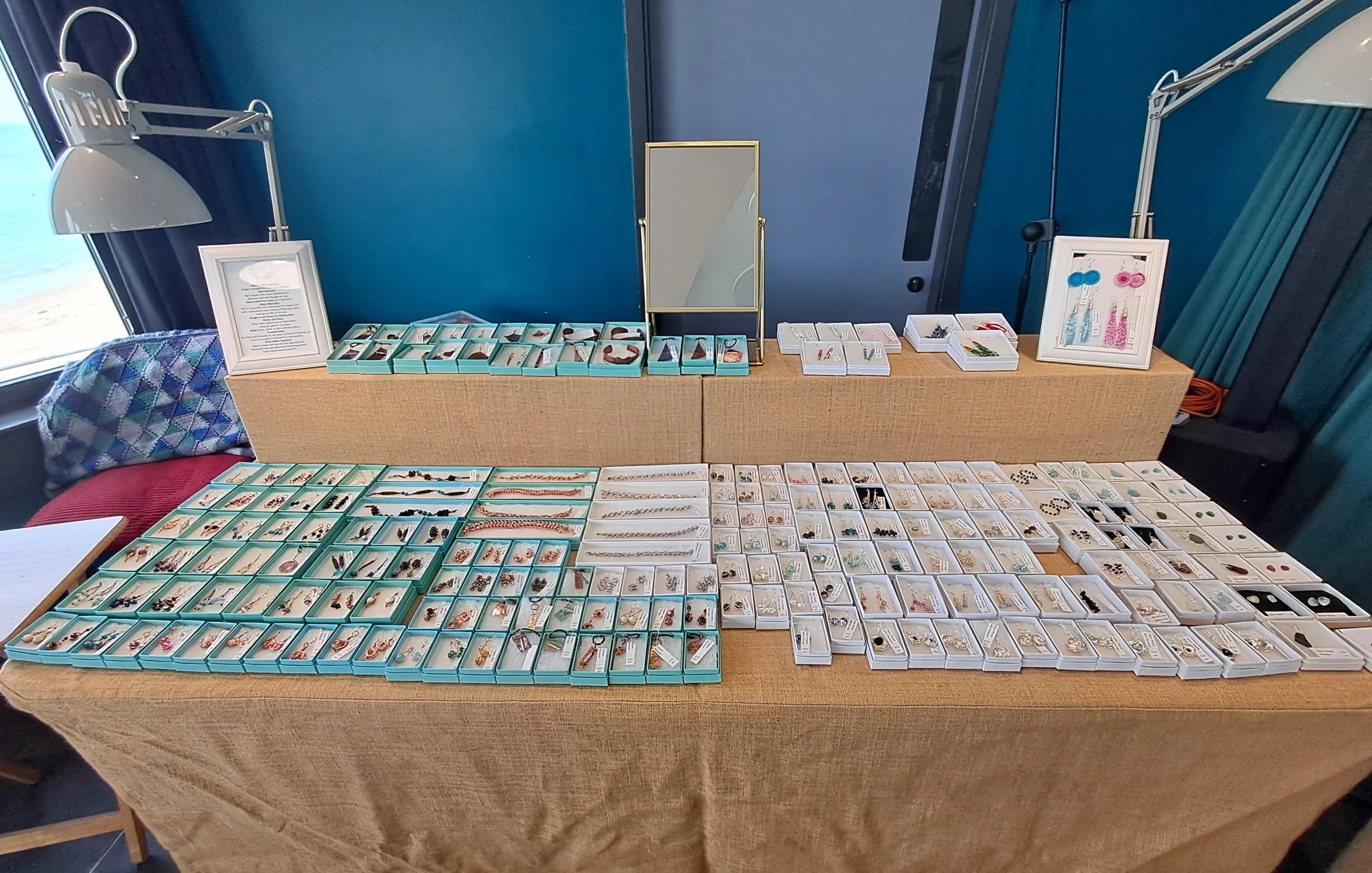 One full table of work, ready for customers