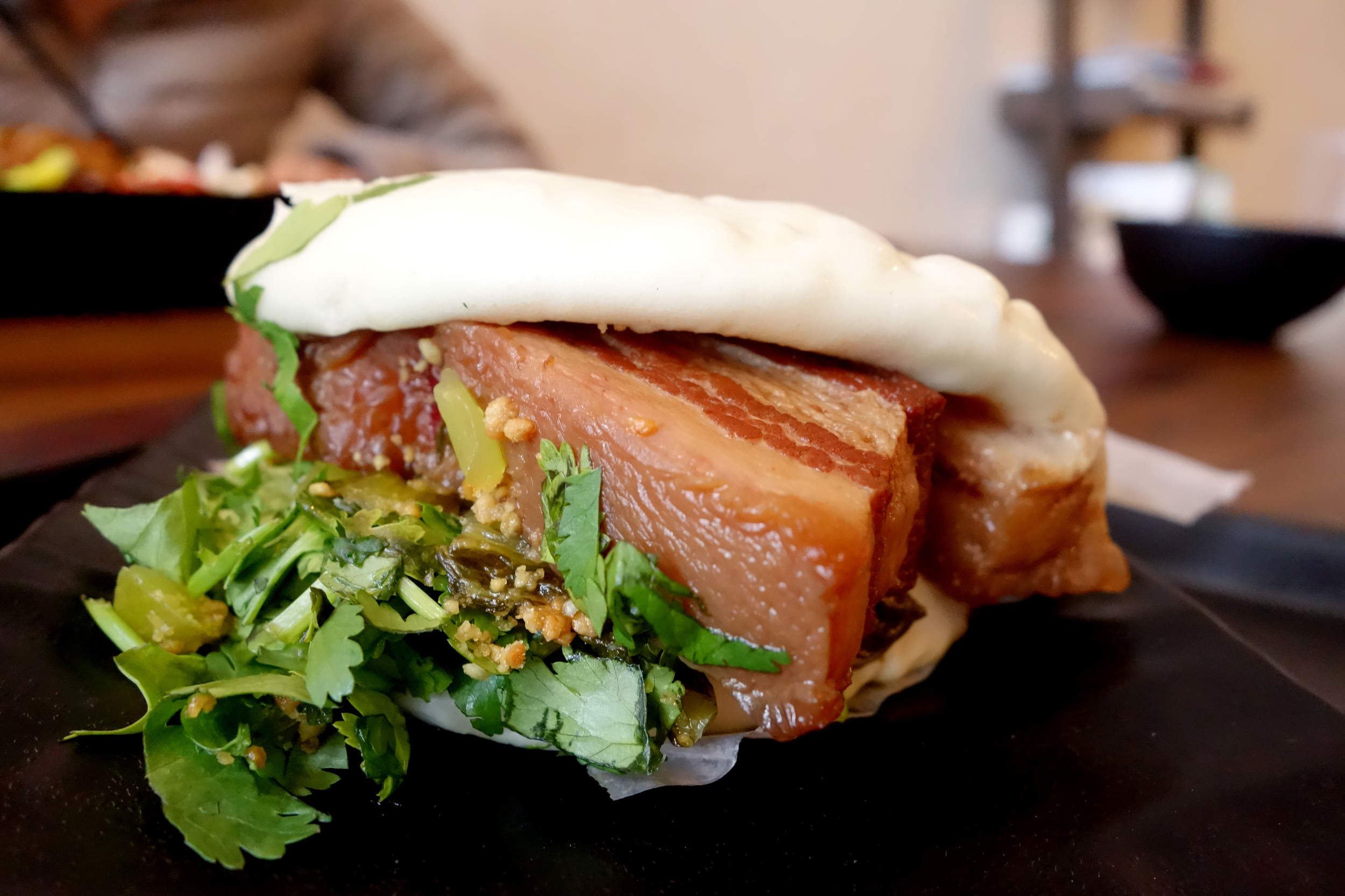 Pork Belly Sandwich at Taiwan Bento.