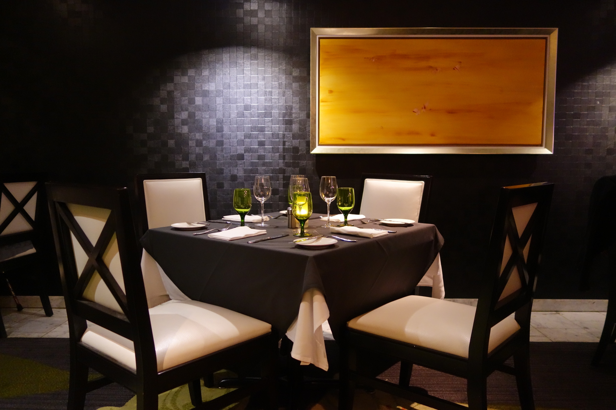 Table Settings at Anzu Restaurant and Bar.
