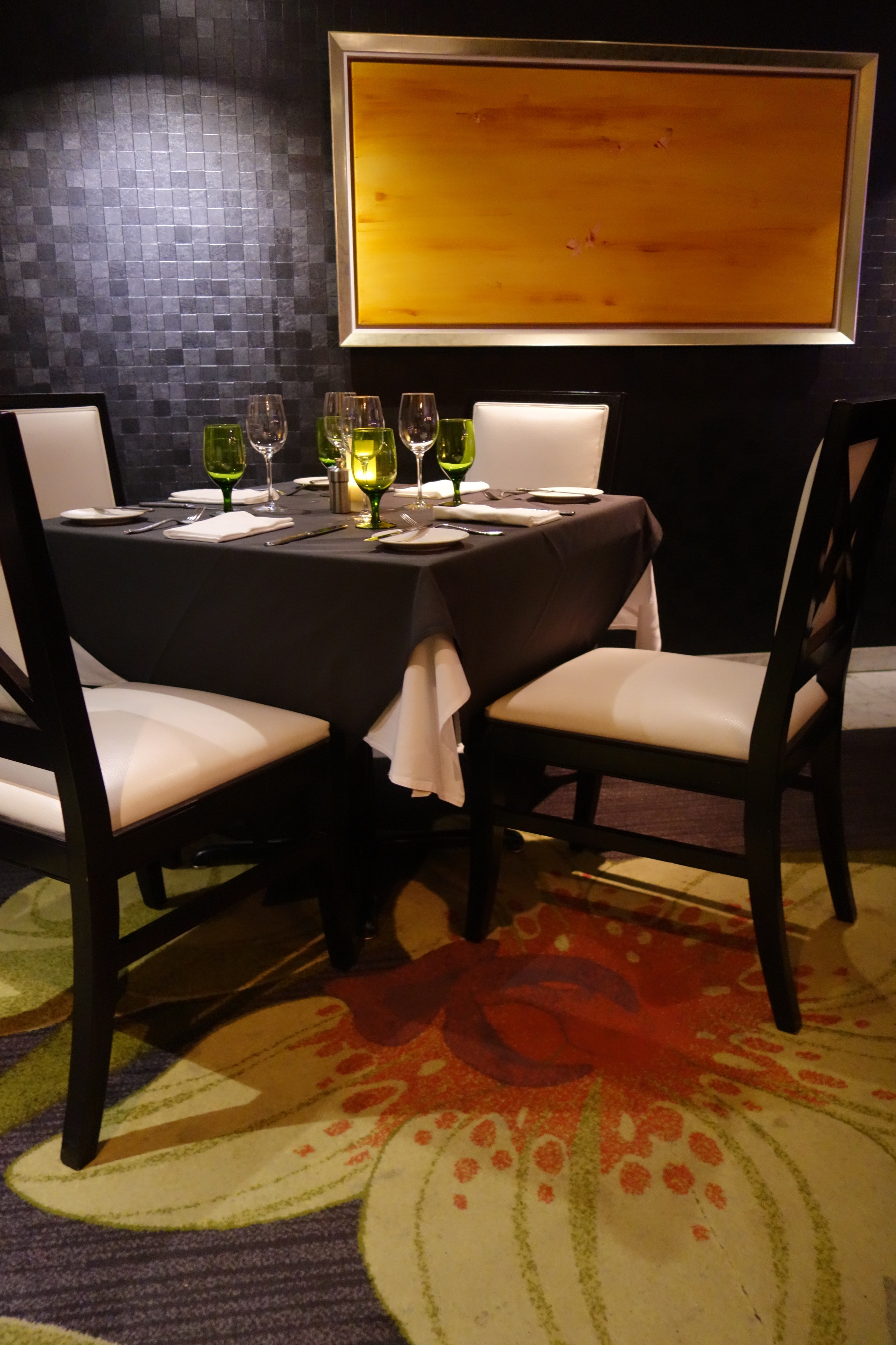 Table Settings at Anzu Restaurant and Bar.