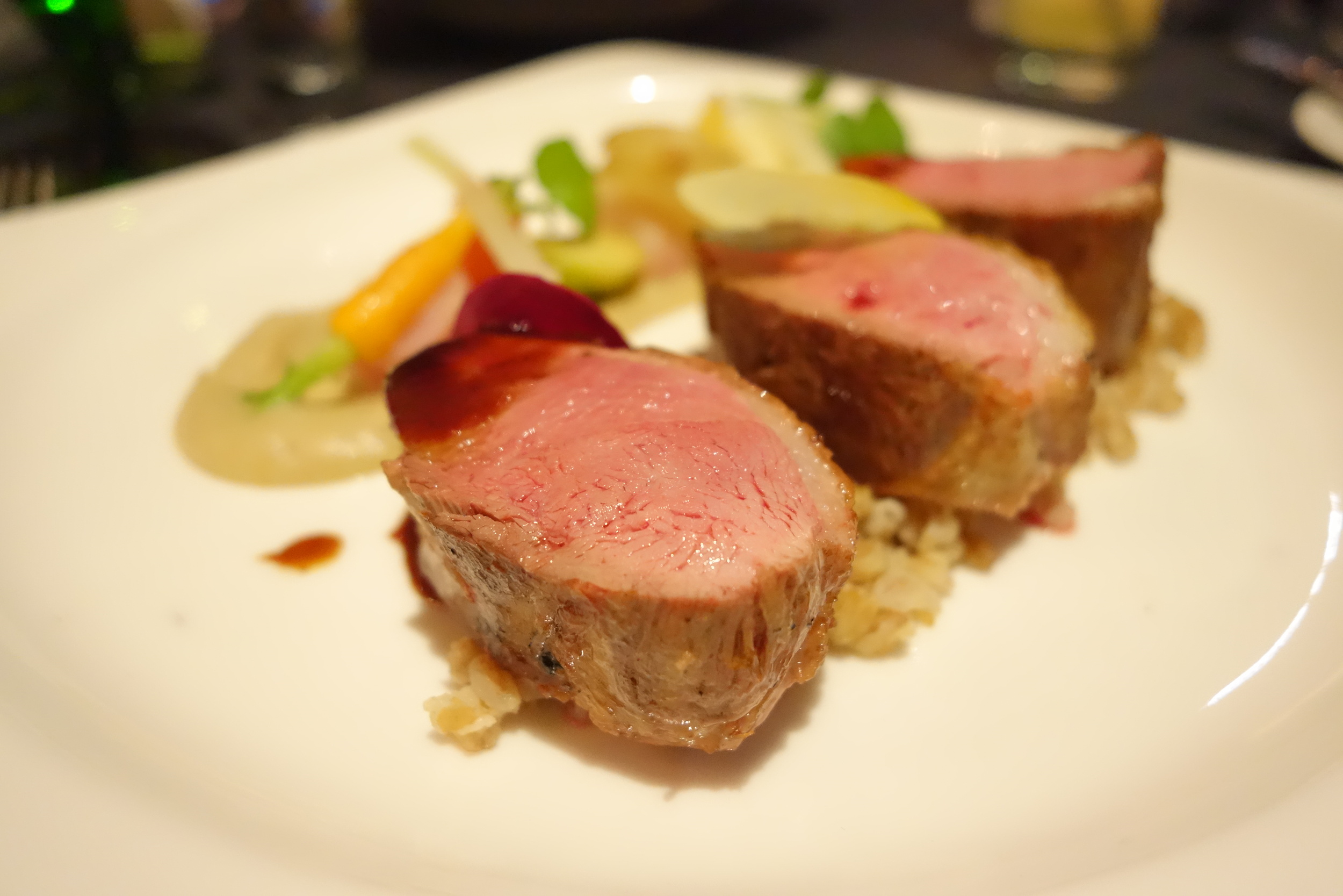 Crispy Skin 38 North Duck Breast at Anzu Restaurant and Bar.
