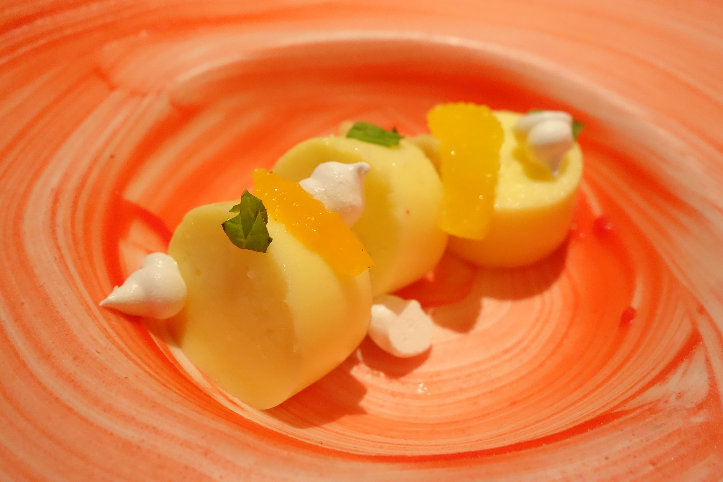 Dreamsicle dessert at Anzu Restaurant and Bar.