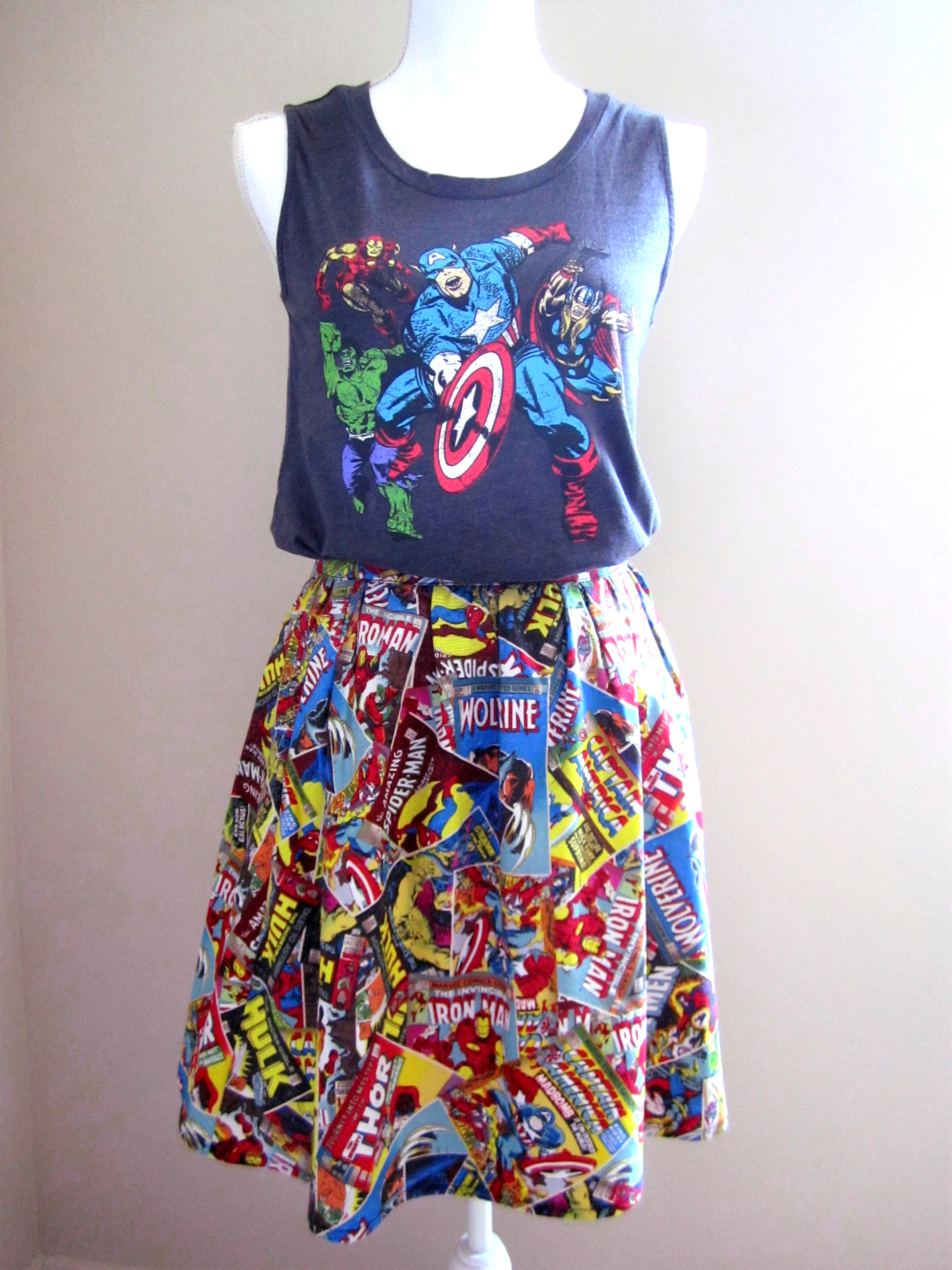 Superhero Comics Skirt