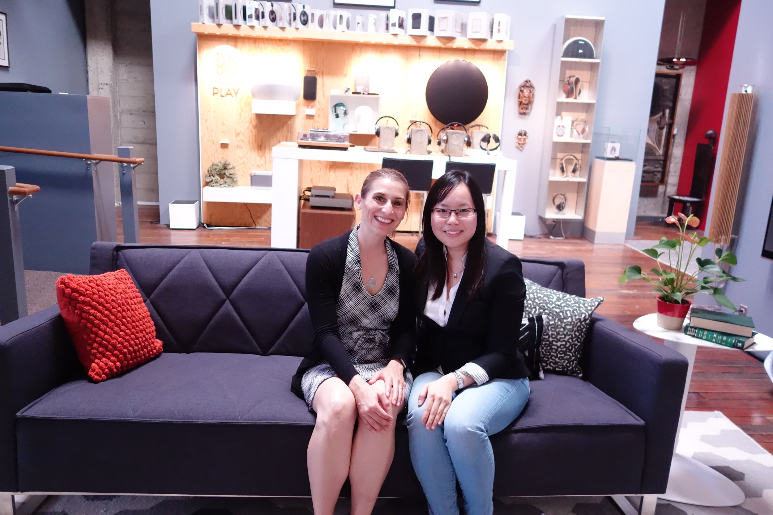 Kristie Middleton (Left) & Sandy Leung from SandyByTheBay.com food blog (Right).