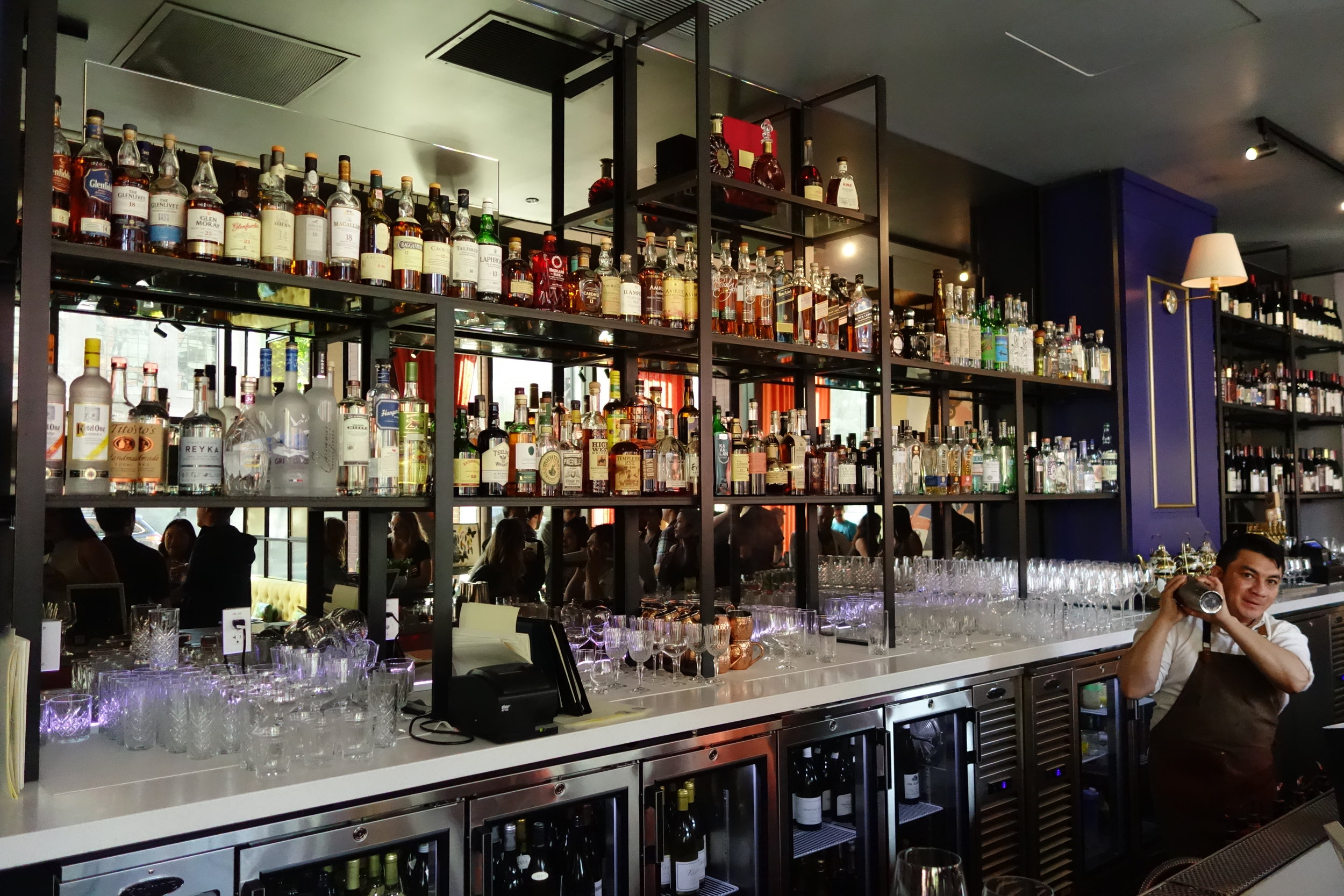 Inside Rooh SF's Artisan Cocktail Bar in San Francisco, CA.