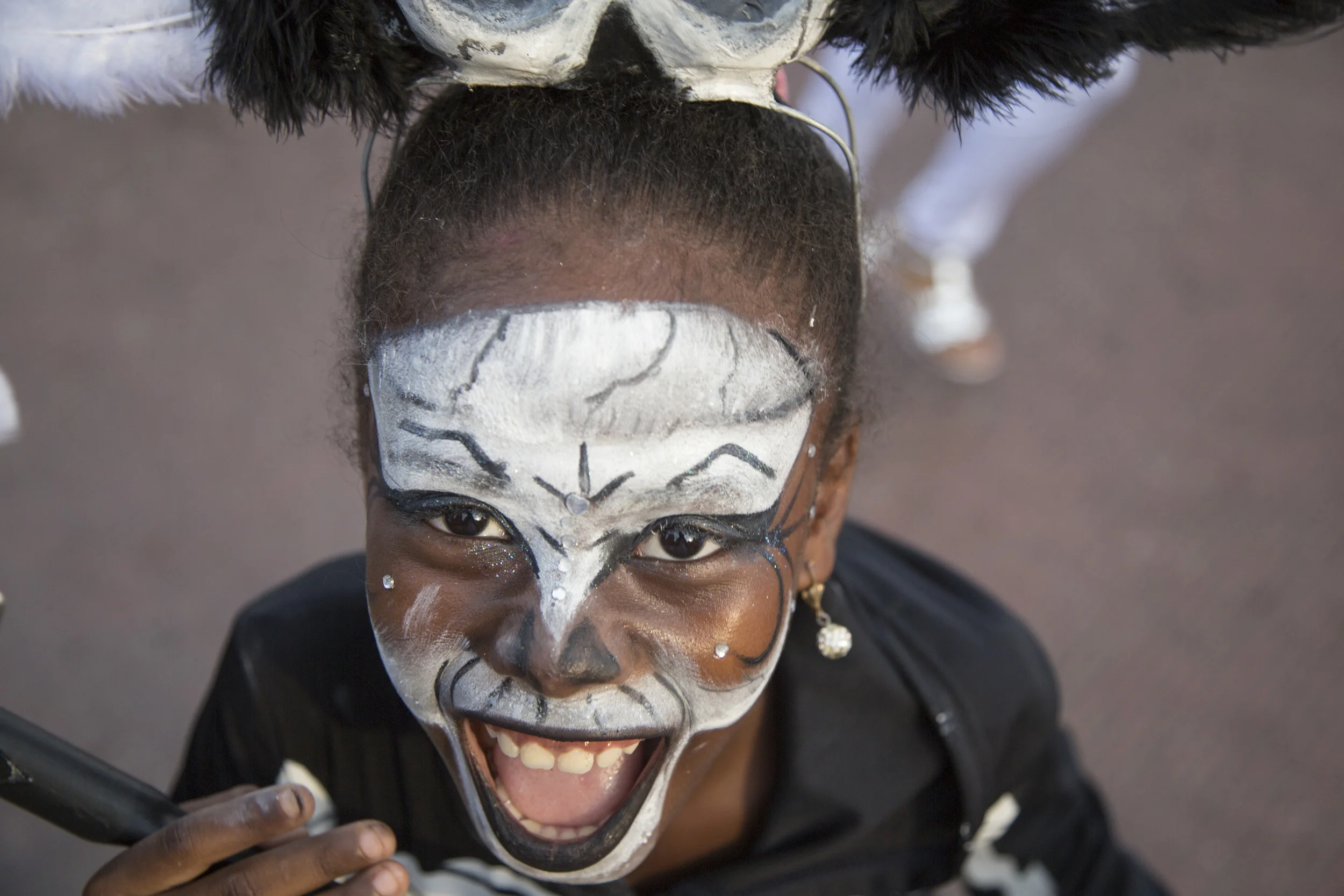 A girl dresses up for Día de Todos Santos (All Saints' Day) in Cartagena, Colombia. 