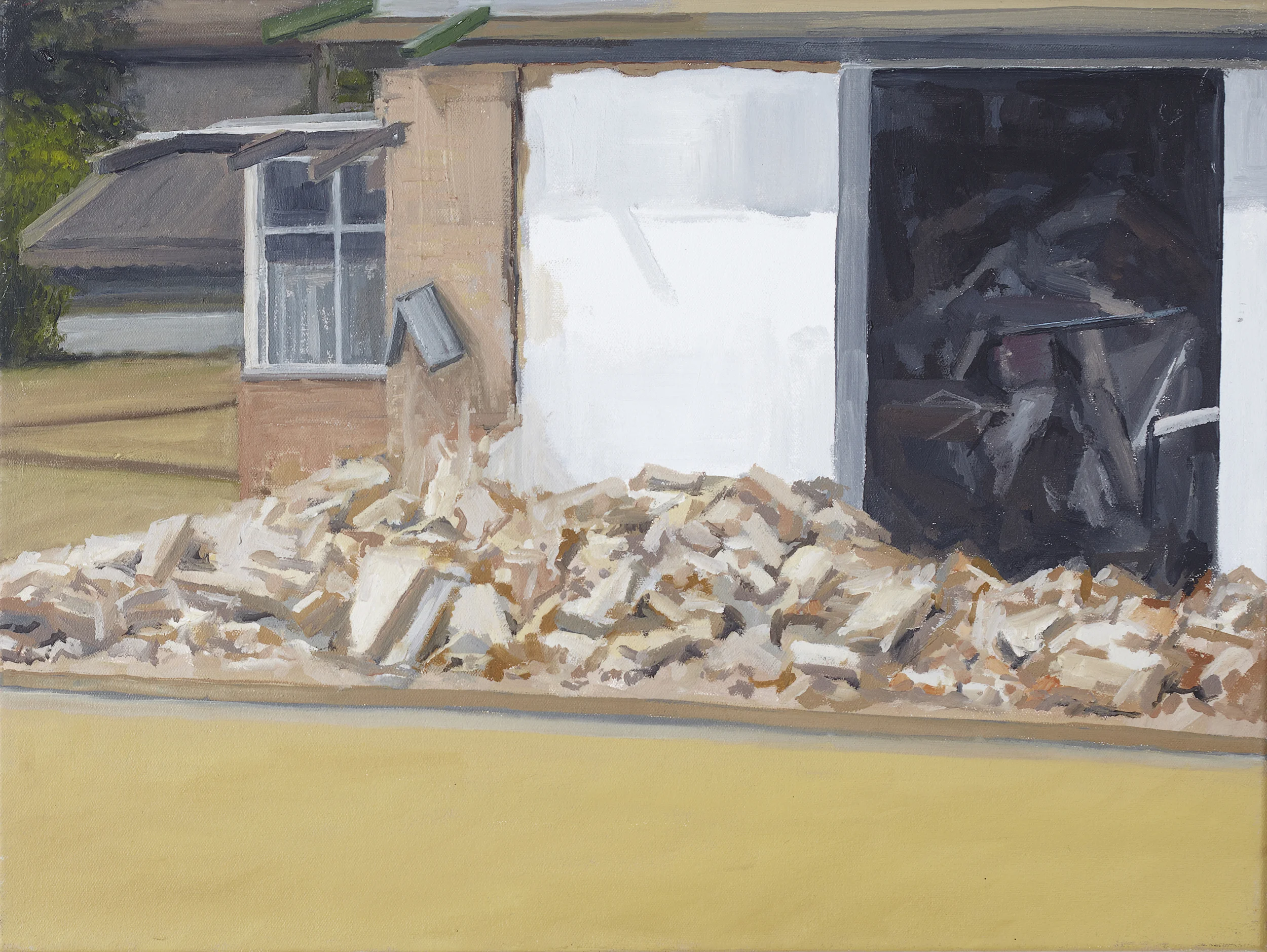 Bowling Club Rubble 2010 Oil on Canvas 41 x 31cm
