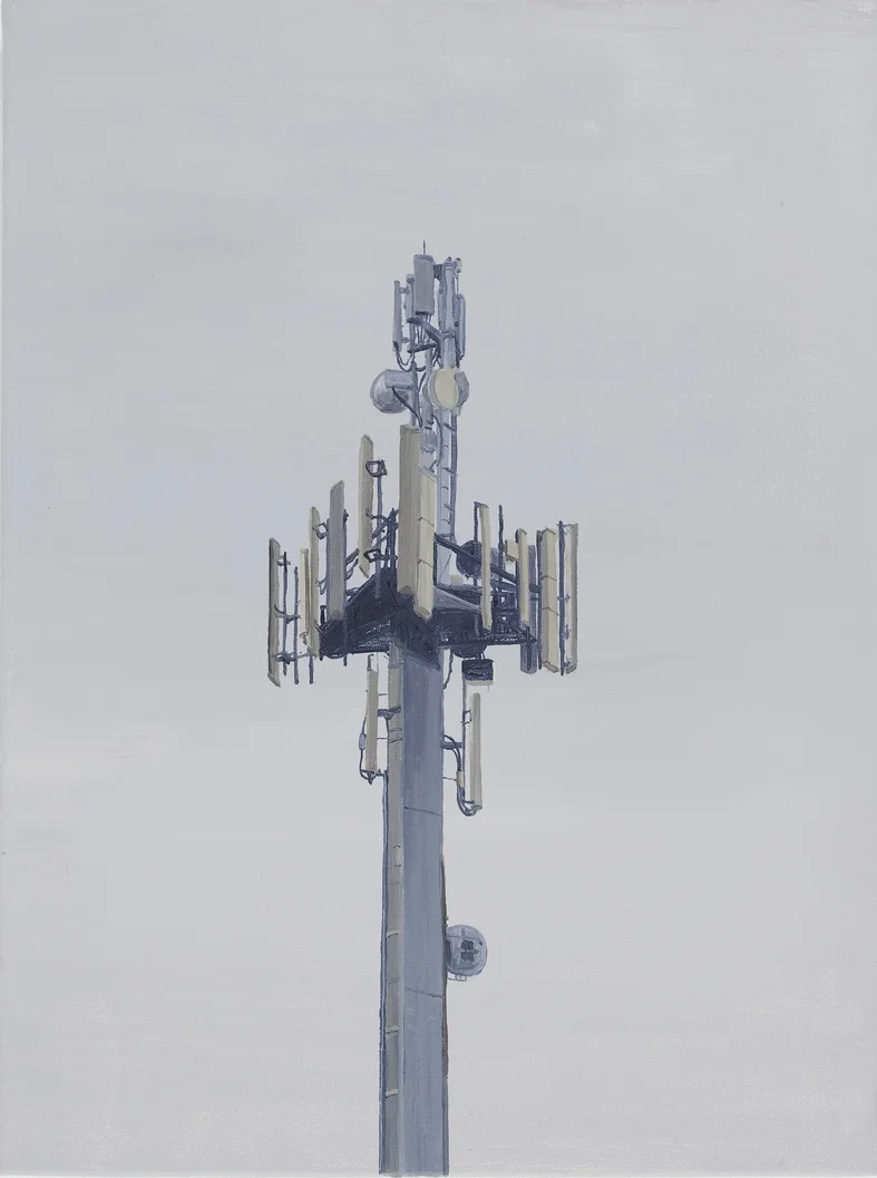 Phone Tower 2010 Oil on Canvas 31 x 41cm