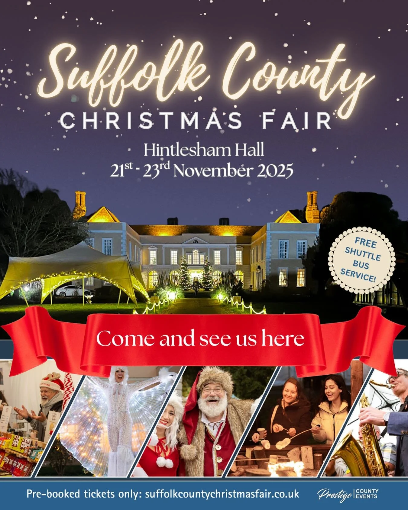 Next up for Massagical this weekend is @suffolkcountychristmasfair 🎄

Join me for this incredible Christmas shopping event at the stunning @hintleshamhall, and gift your loved ones a Massagical Gift Set - the ultimate &lsquo;Spa in a Jar!&rsquo; ✨

