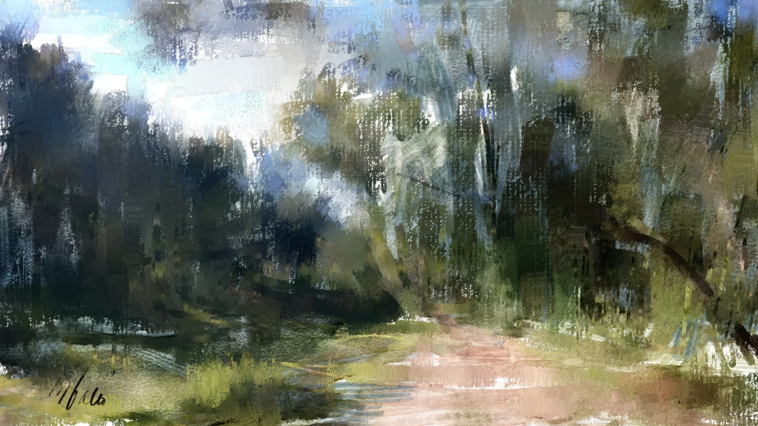 BY THE WAYSIDE-watercolor and pastel-signed.jpg