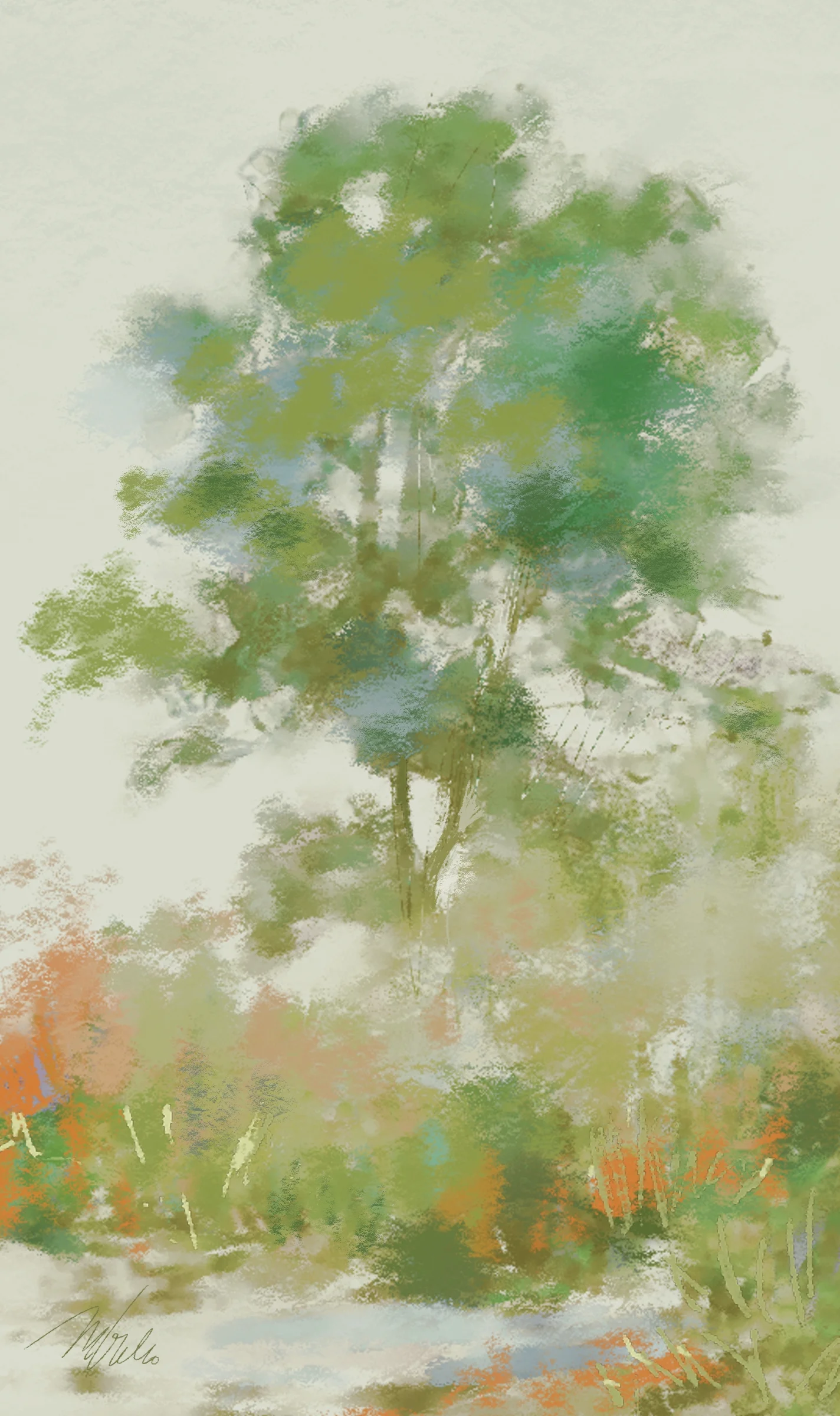A TREE IN SPRING-signed.jpg