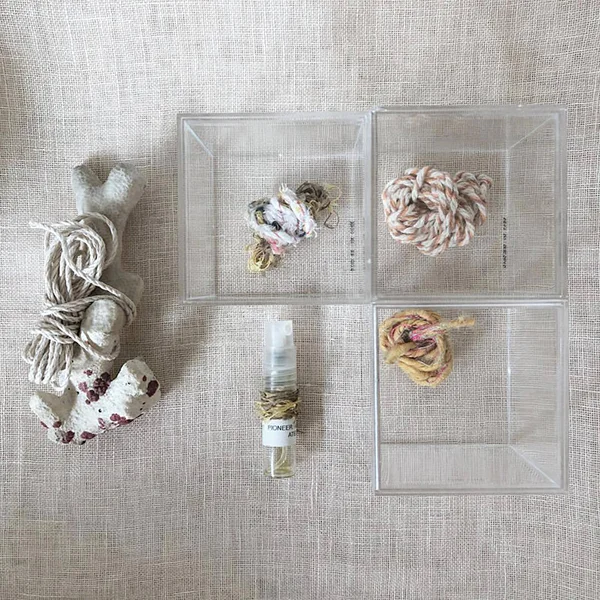 PIONEER scent tool sample created by Atelier de Geste and fiber artifacts | 2018