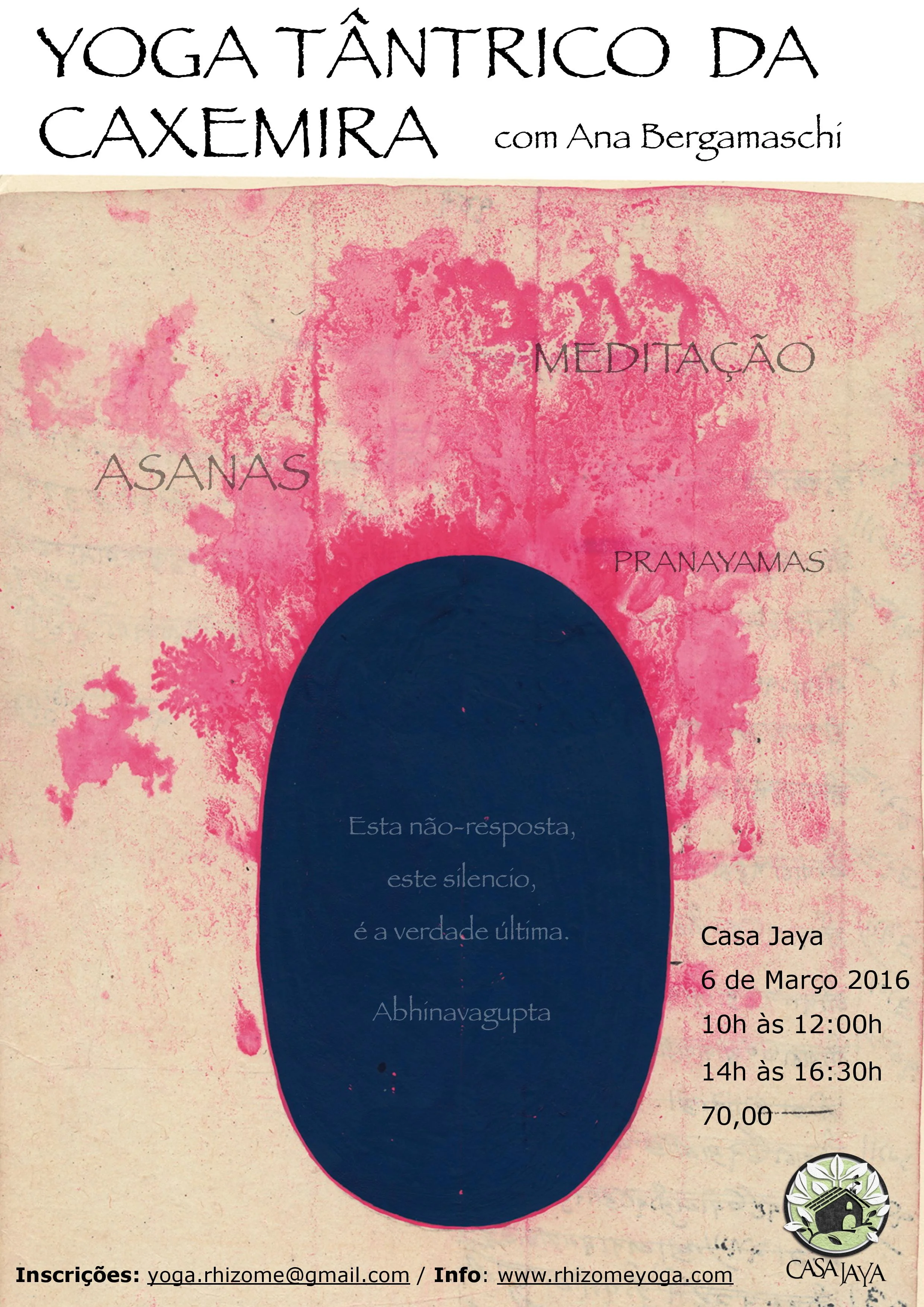 Oficina Yoga Tântrico da Caxemira - SÃO PAULO