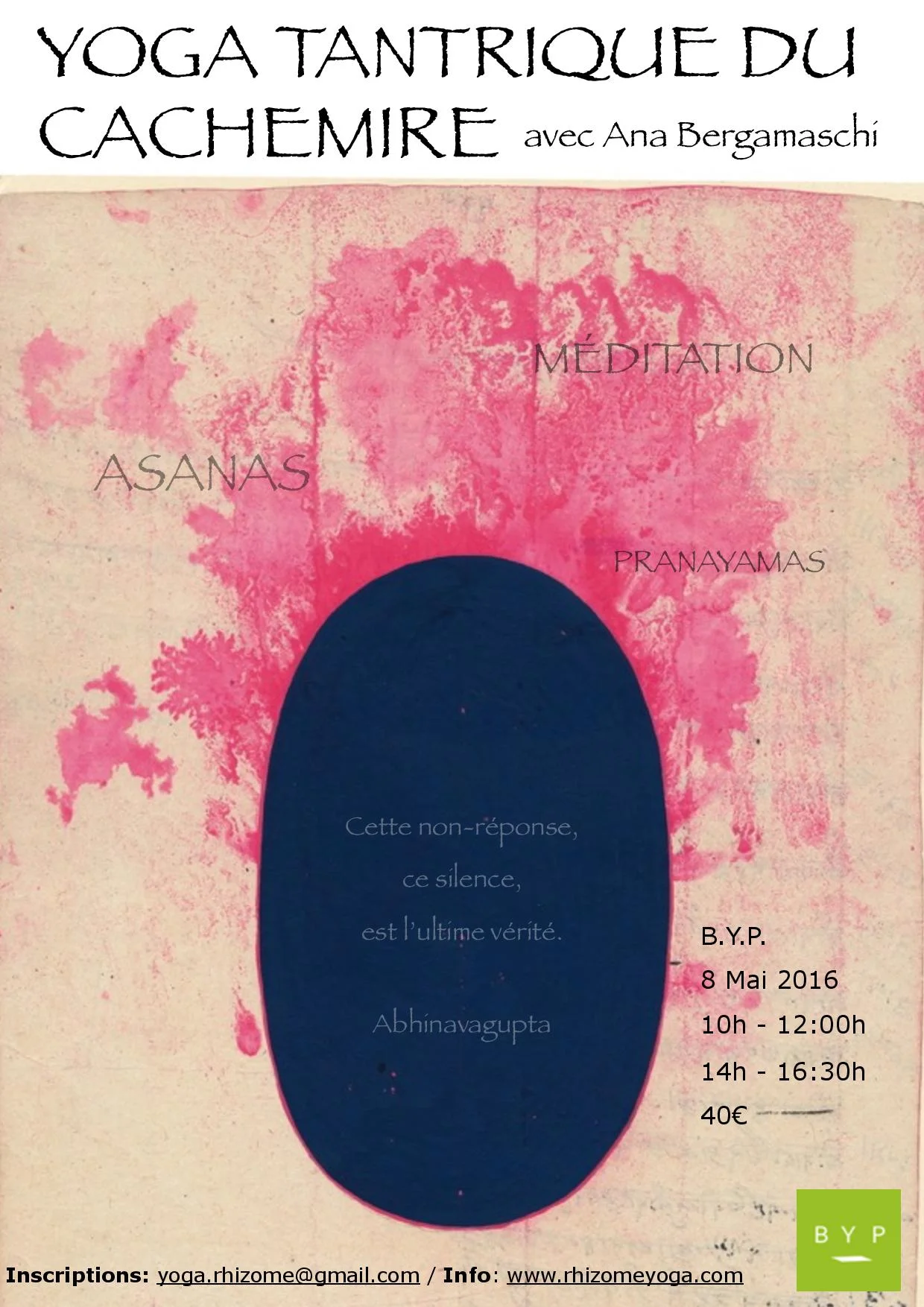 Atelier Yoga Tantrique du Cachemire - BRUXELLES