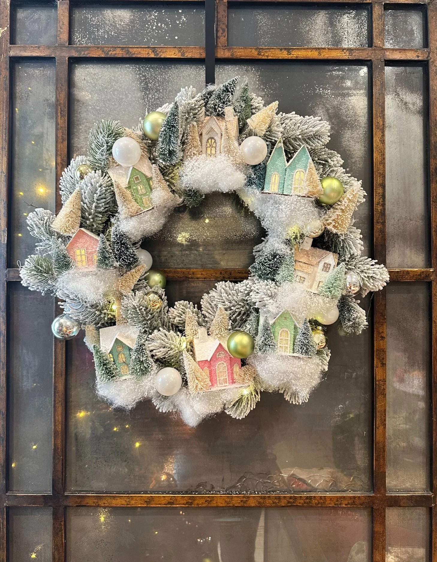 22" Magical Village Wreath