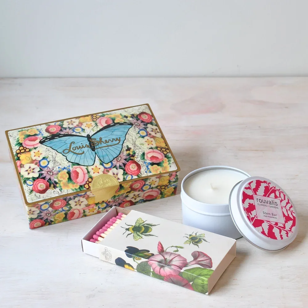 Chocolate + Candle Gift Set - Butterfly