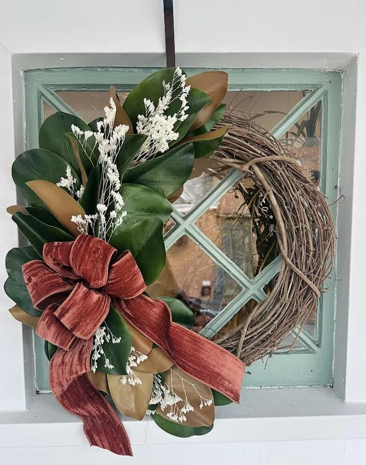 natural dried wreath for pickup and delivery door wreath boston ma