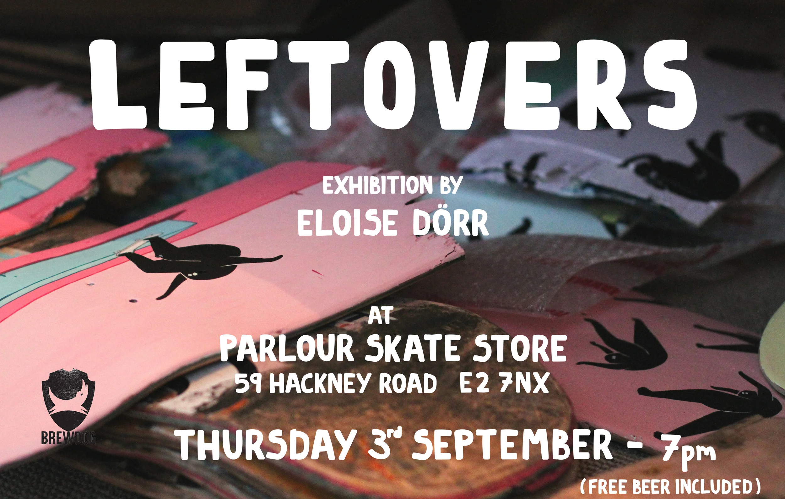 Solo Exhibition at Parlour 'Presents' Skate Store