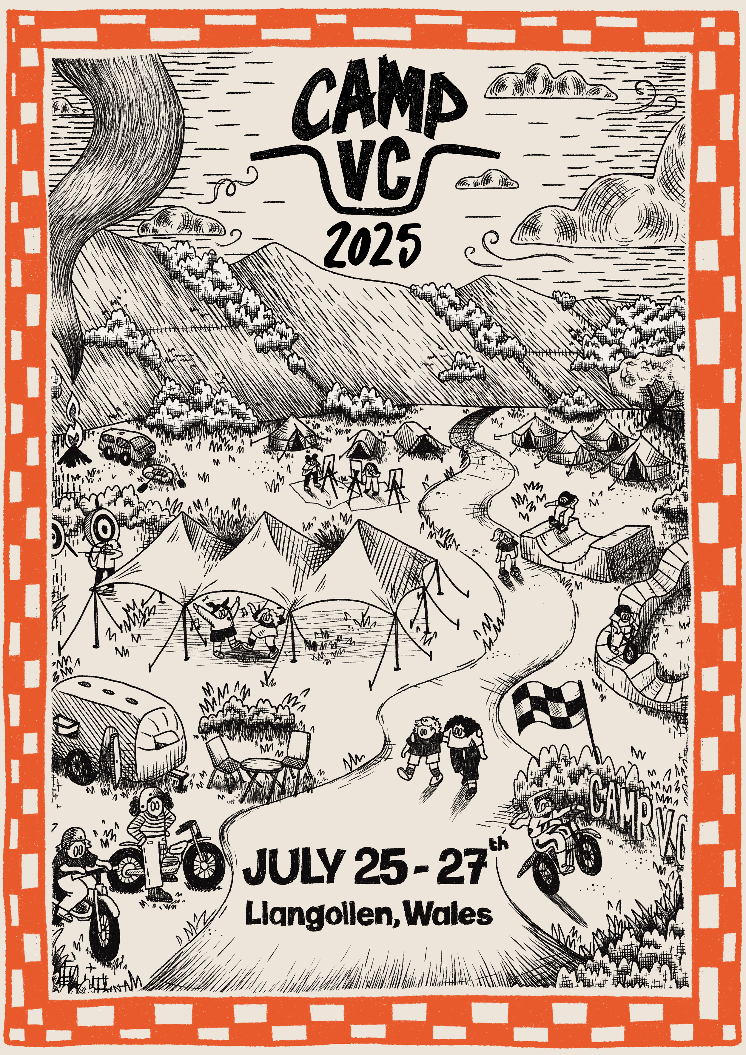  Poster design for Camp VC, 2025.  