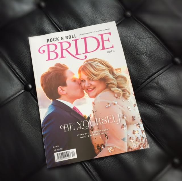 Front cover Rock n Roll Brides Jan/Feb 2017