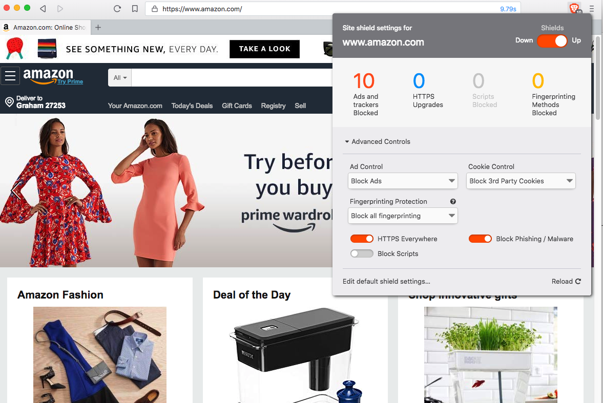 Amazon.com website image