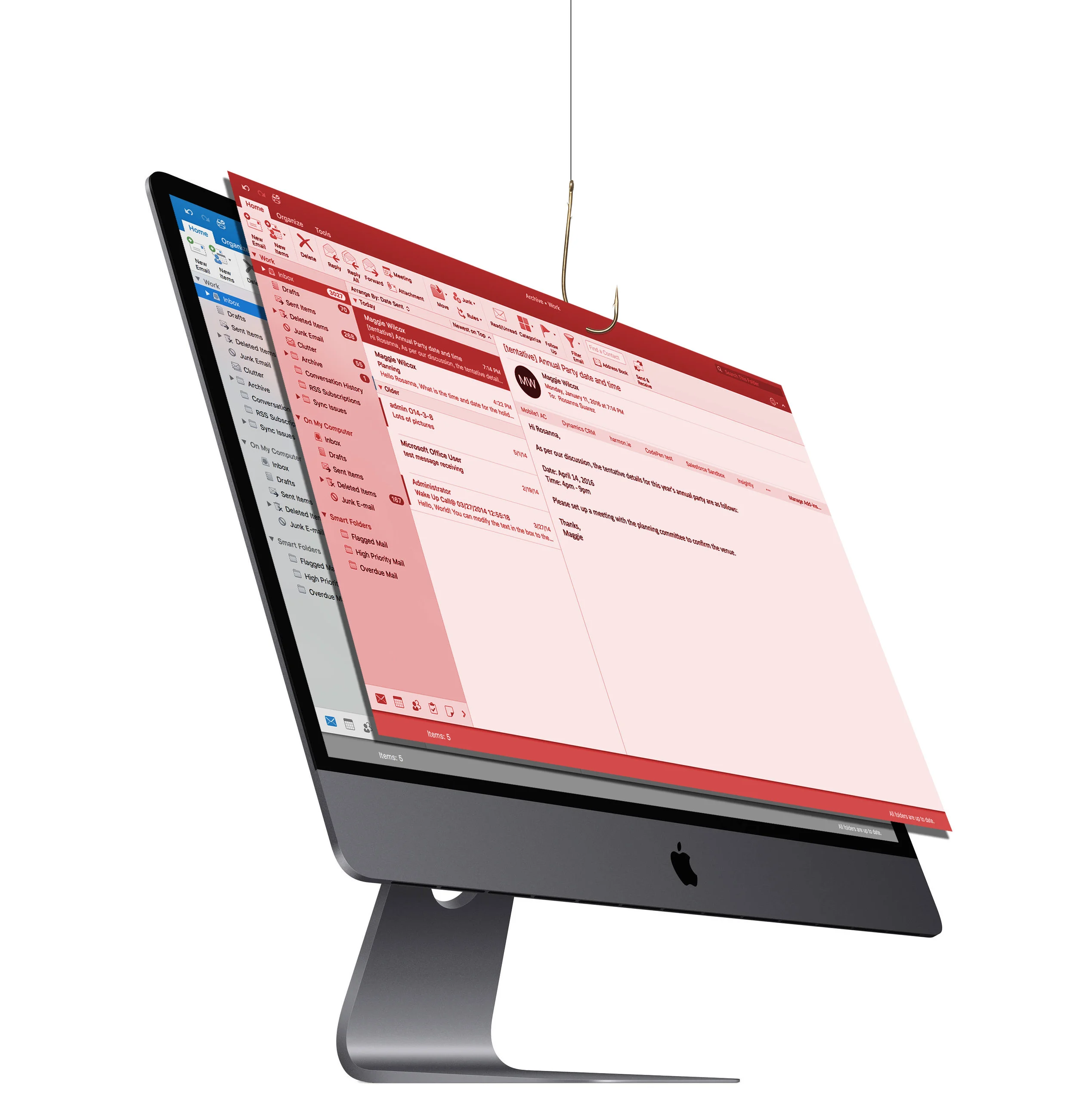 Phishing Test email computer graphic
