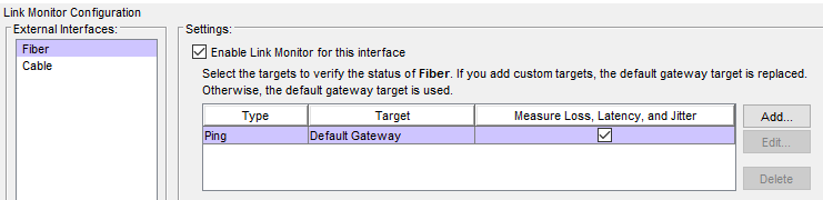 WatchGuard SD-WAN Link Monitor Configuration