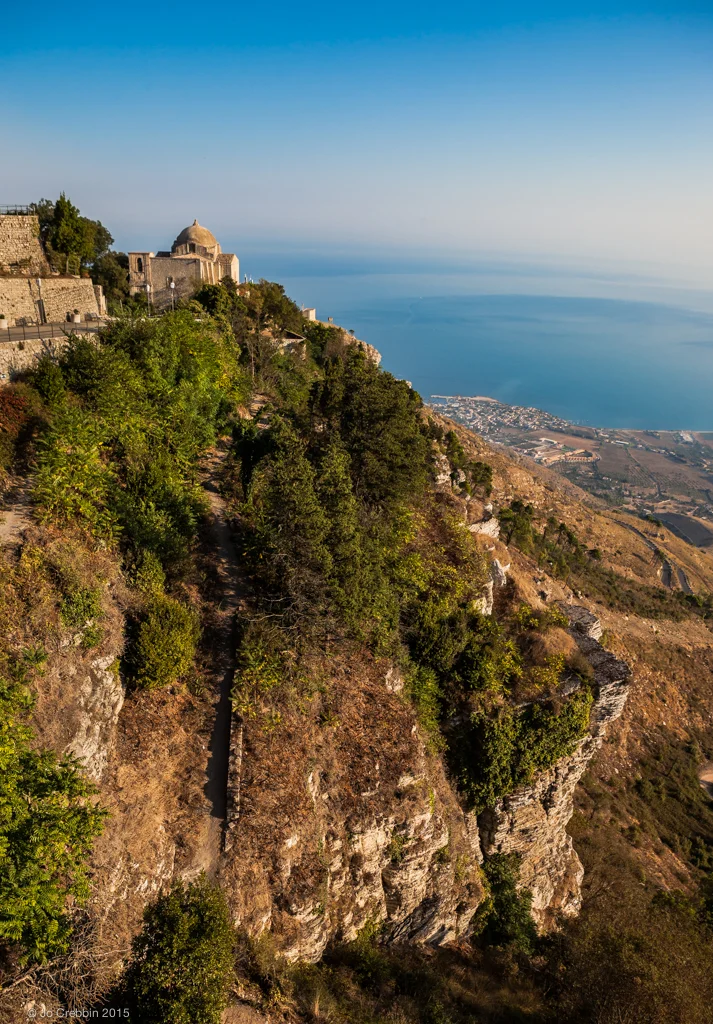 Dramatic hillside with historic church in Eurice, Sicily (1 of 1).jpg