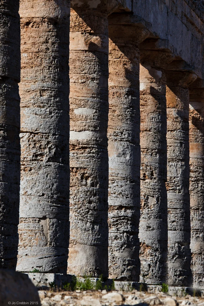 Dramatic well preserved Doric columns of Segesta, Sicily in Italy-Edit-Edit.jpg