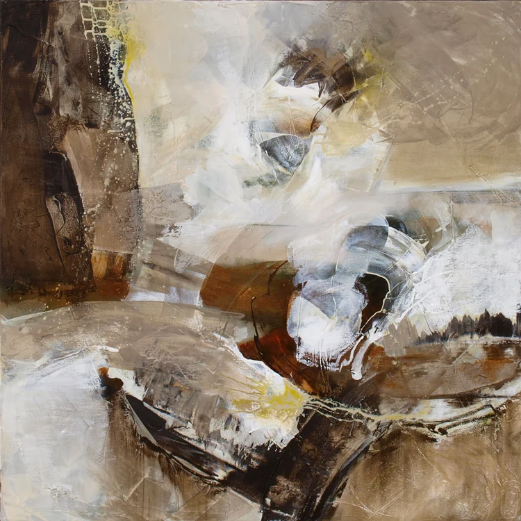 "Fortitude" Mixed Media — 36" x 36"
