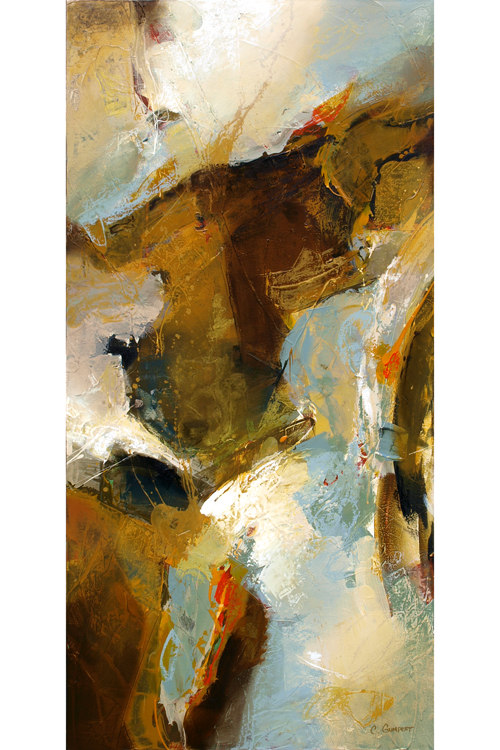 "Path of Least Resistance" Mixed Media — 48" x 24"
