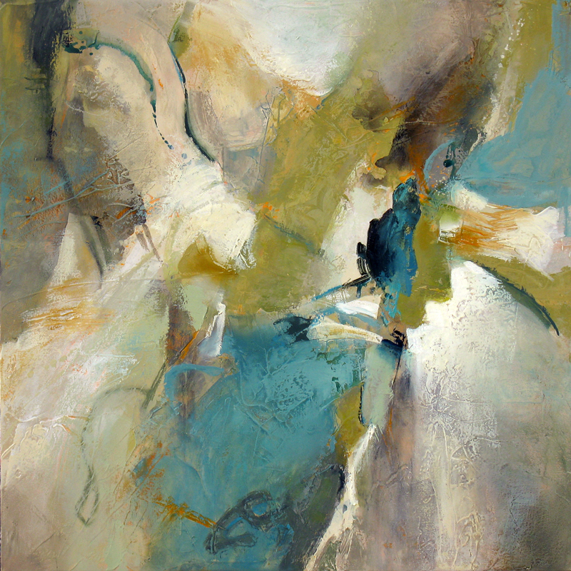 "Grace Under Pressure" — 40 x 40 inches — oil & mixed media