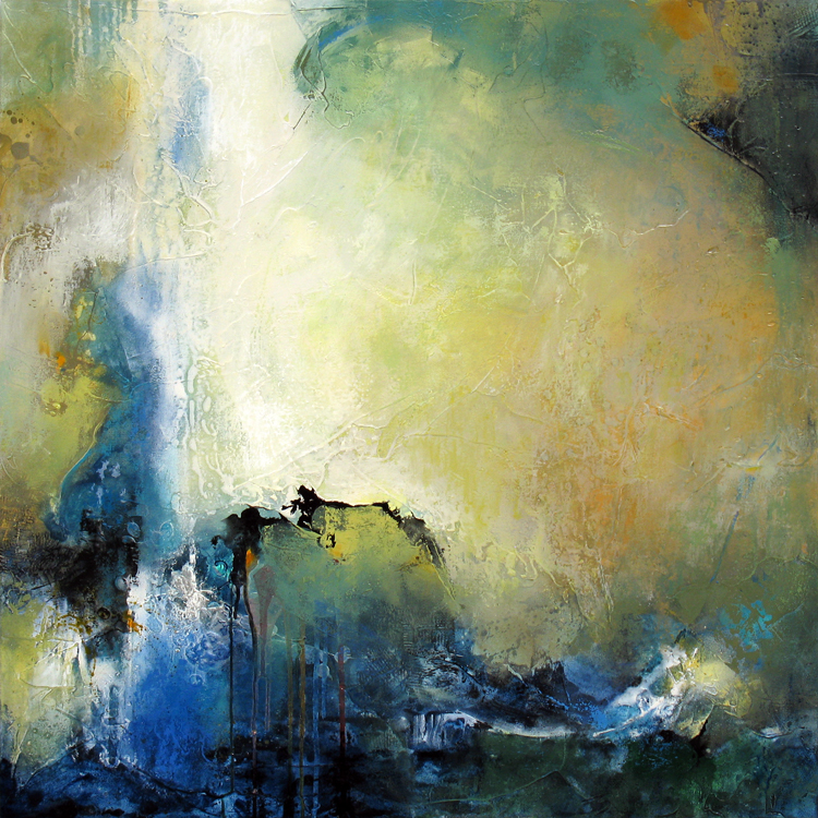 "Blue" | 40 x 40 in. | oil & mixed media 
