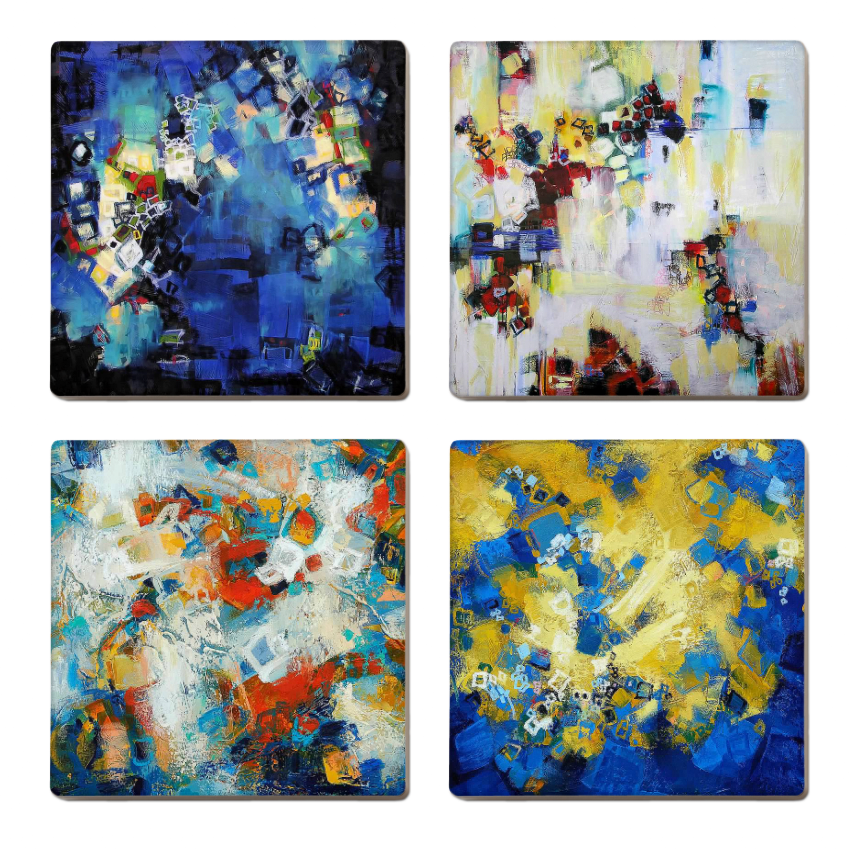 Shoulders Of Giants Series — set of 4 ceramic coasters