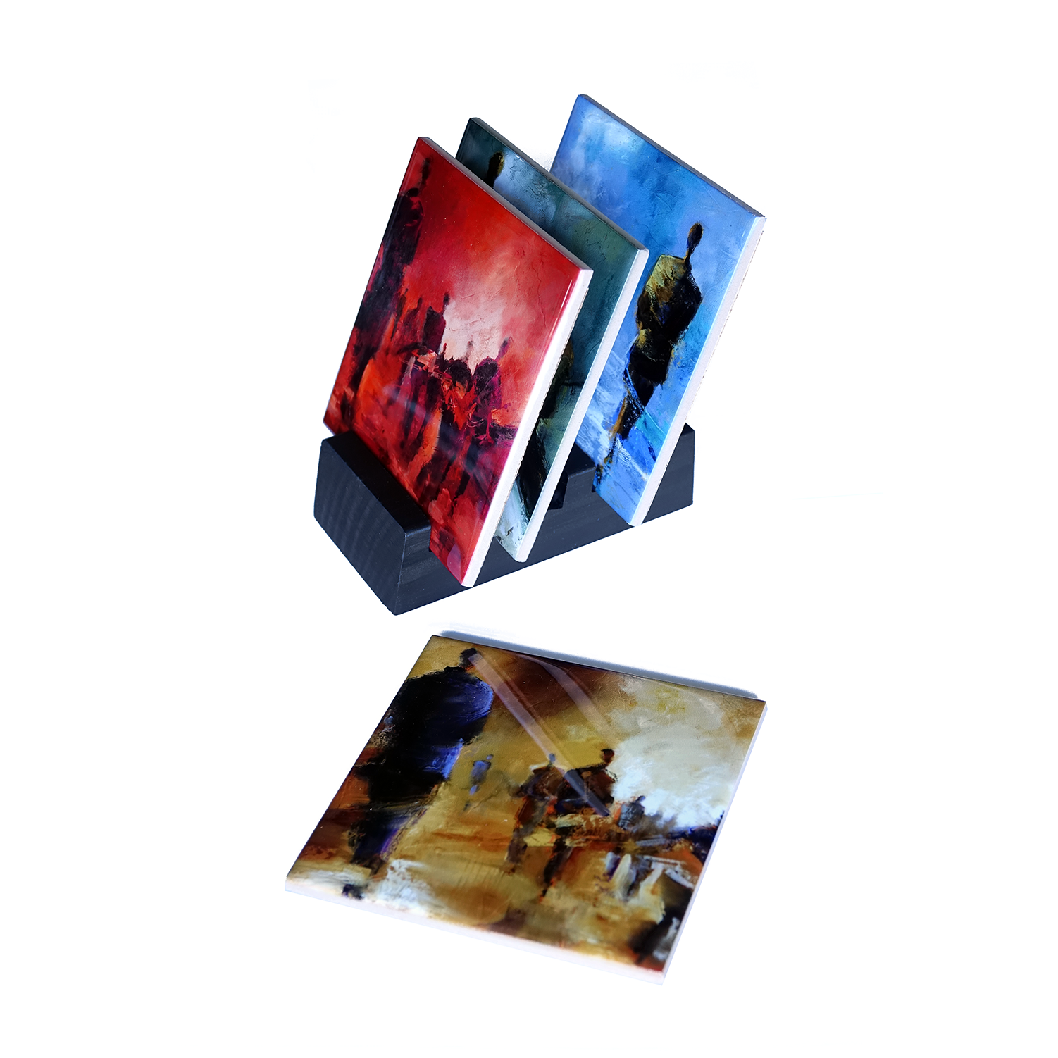 ADD ON: Slotted Display Holder - Black Wood