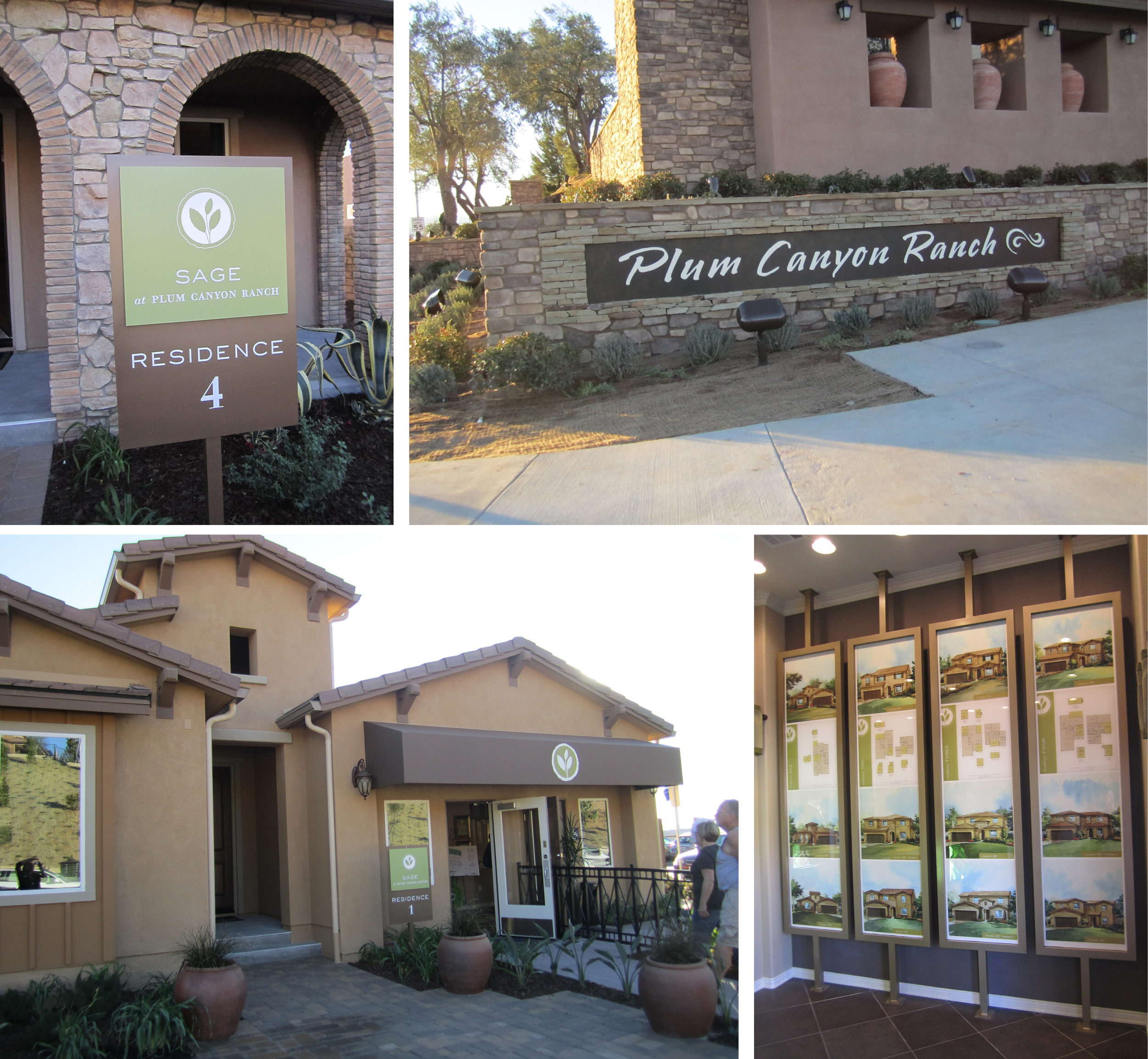 Plum Canyon Ranch Neighborhood and Gallery Signage