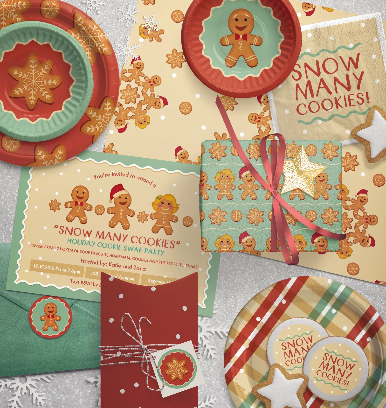 Snow Many Cookies Party Collection