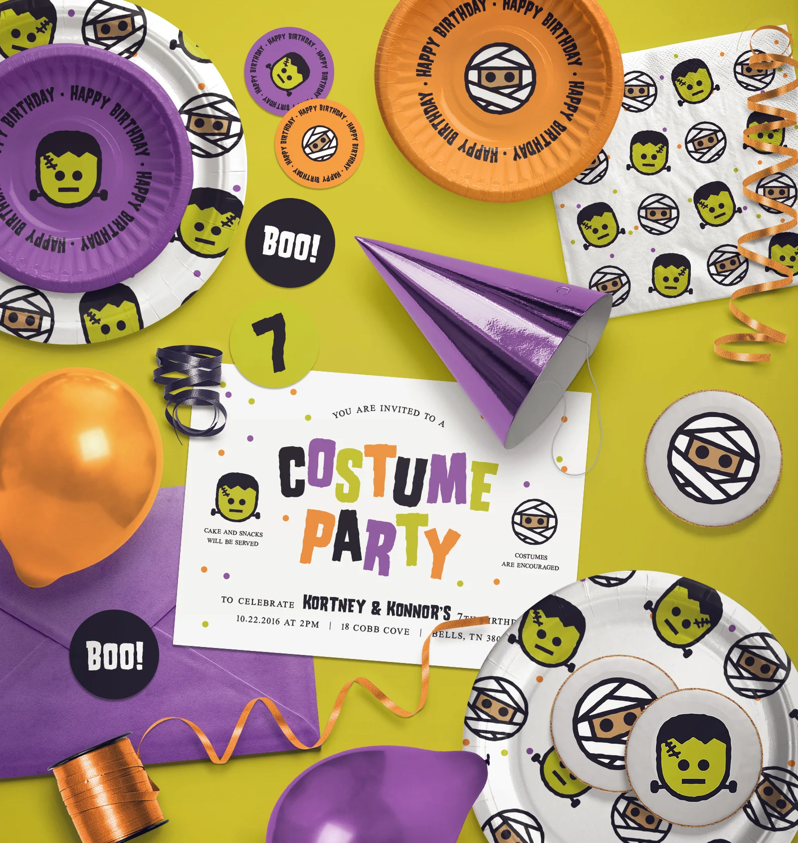 Kids Costume Birthday Party Collection